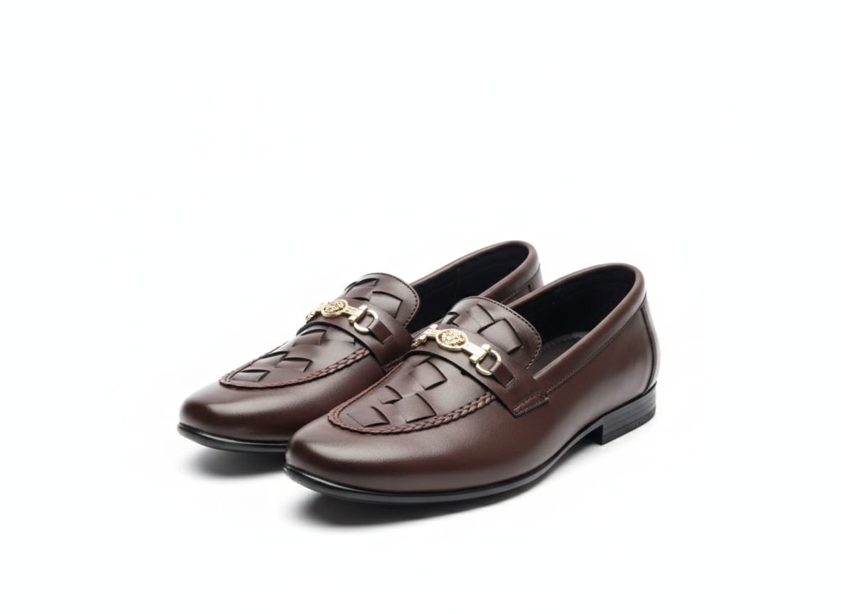 Brown Half Croco Signature