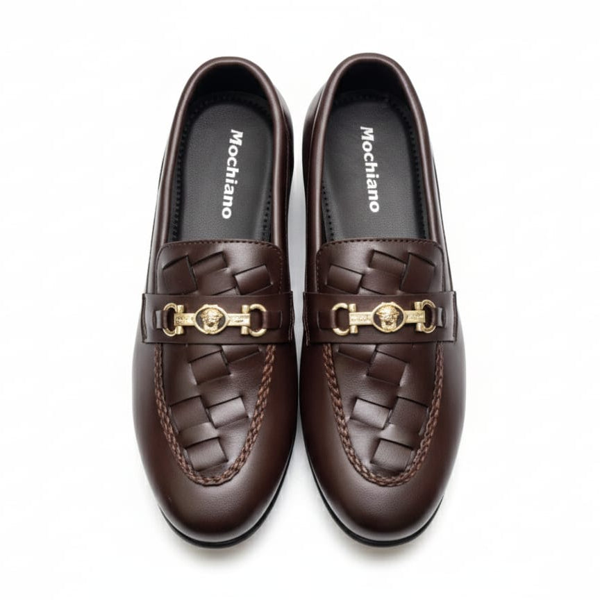 Brown Half Croco Signature