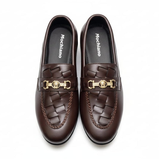 Brown Half Croco Signature