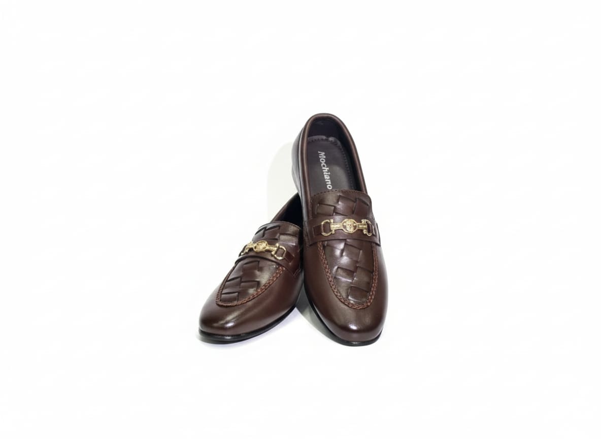 Brown Half Croco Signature